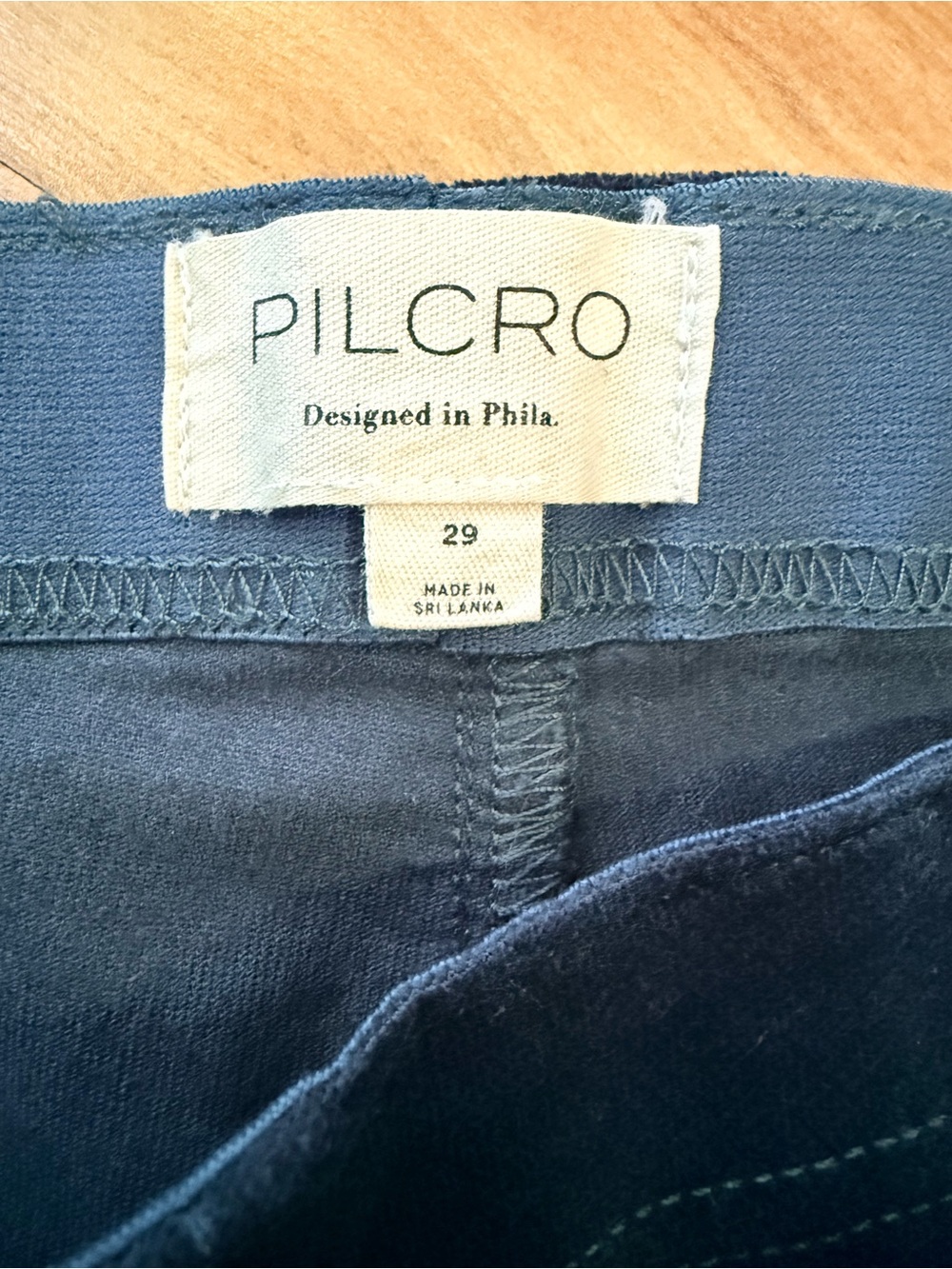 Anthropologie Pilcro Pull-On Retro Flare Velvet Jeans Teal Green Blue Size 29 - Picture 6 of 9
